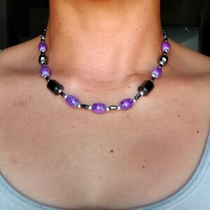 Ho'opilimau Pink bed necklace. And Bracelet